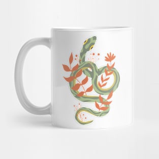 Snake with leaves Mug